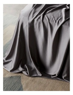 Sateen Flat Sheet in Fog