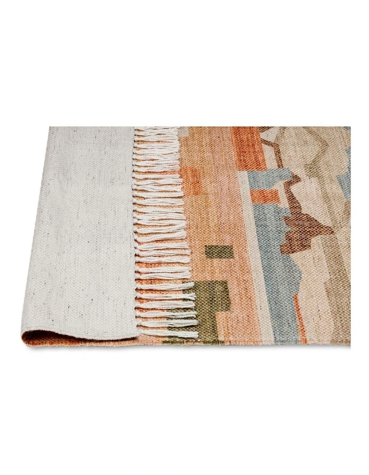 Allegra Abstract Tribal Indoor Outdoor Runner Rug in Multicolour image 4