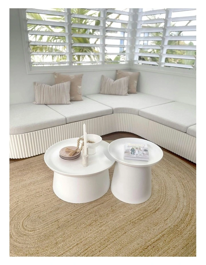 Amber Braided Oval Jute Rug in Natural image 3