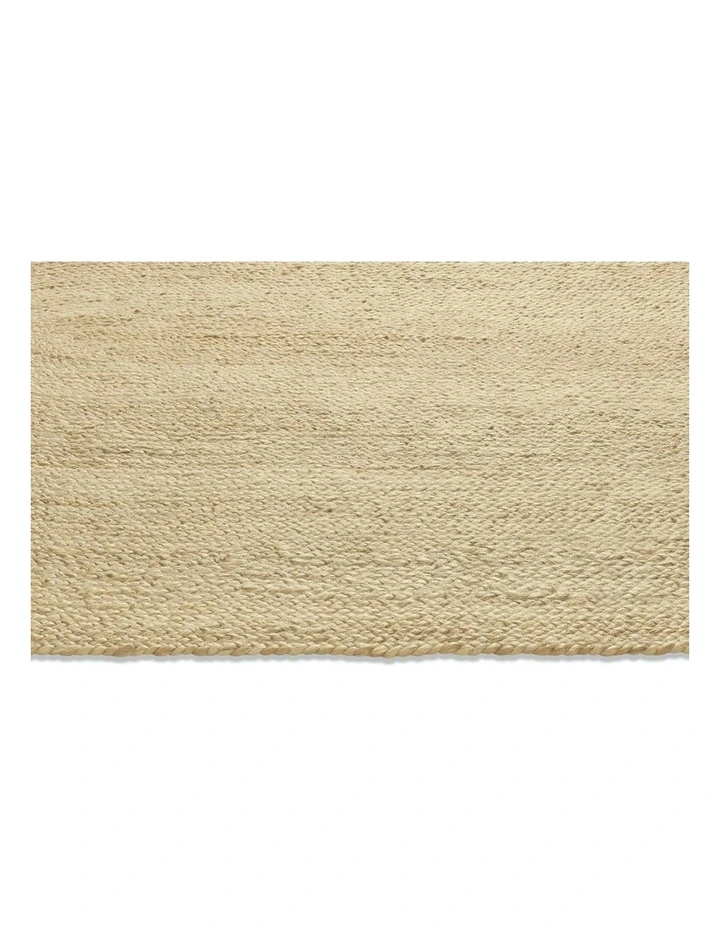 Amber Braided Oval Jute Rug in Natural image 7