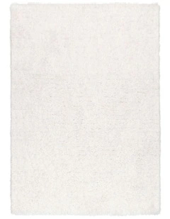Athena Handmade Shag Rug in Ivory