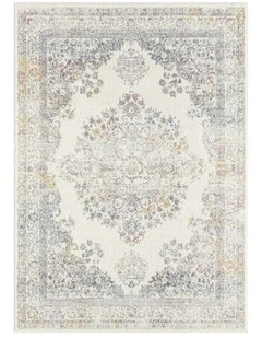 Aysha Traditional Medallion Rug in Cream