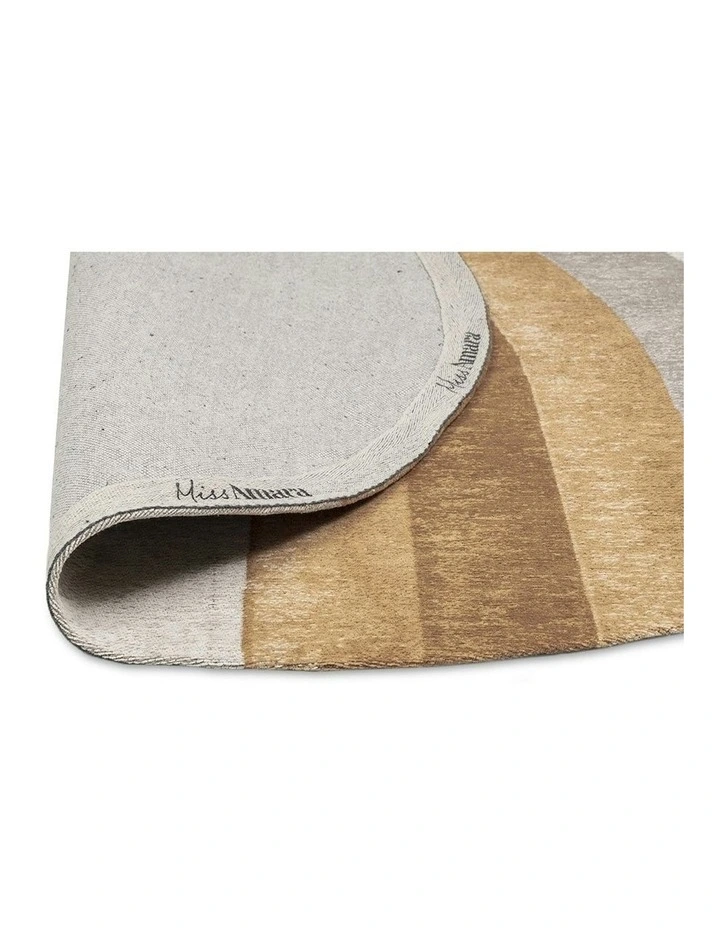 Blake Round Rug in Orange Rainbow image 5