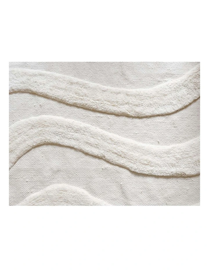 Eniko Abstract Washable Wool Rug in Cream image 5