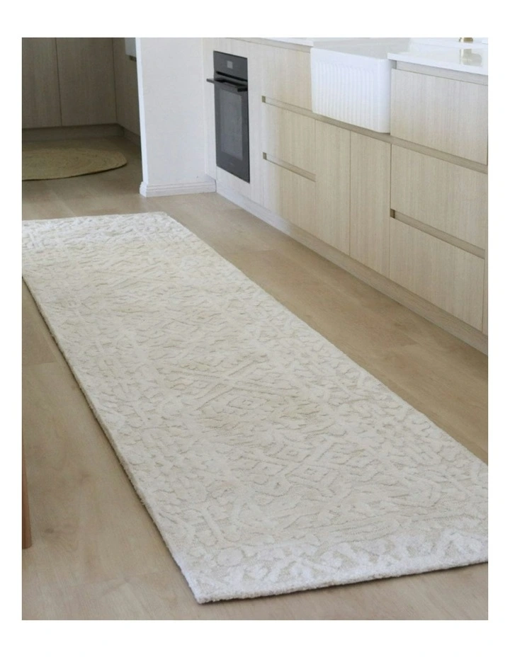 Josephine Tribal Transitional Runner Rug in Cream image 2