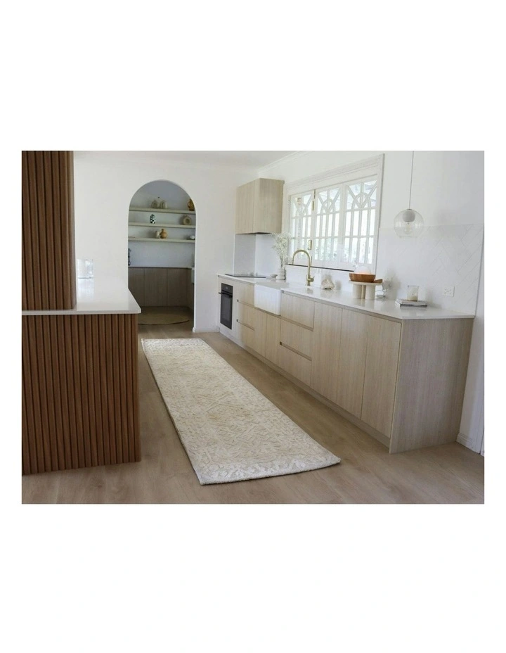 Josephine Tribal Transitional Runner Rug in Cream image 3