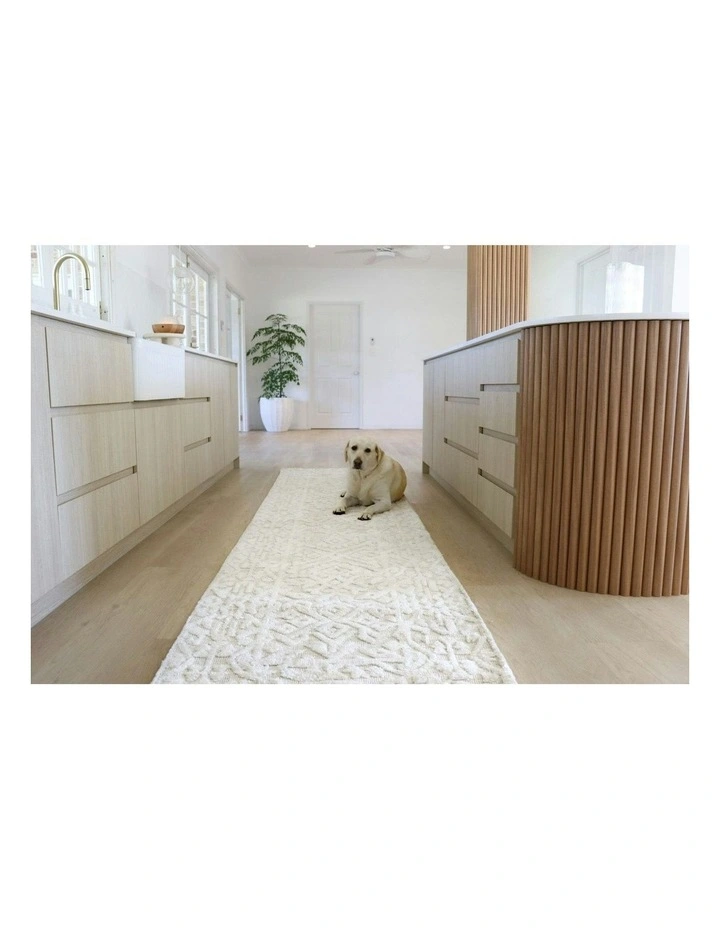 Josephine Tribal Transitional Runner Rug in Cream image 6