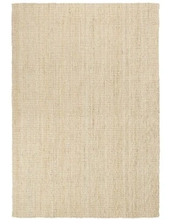 Kapoho Bleached Chunky Jute Rug in Beige