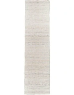 Loretta Indoor Outdoor Pet Runner Rug in Cream and Grey