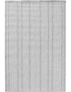 Mika Braided Flatweave Indoor Outdoor Rug in Grey