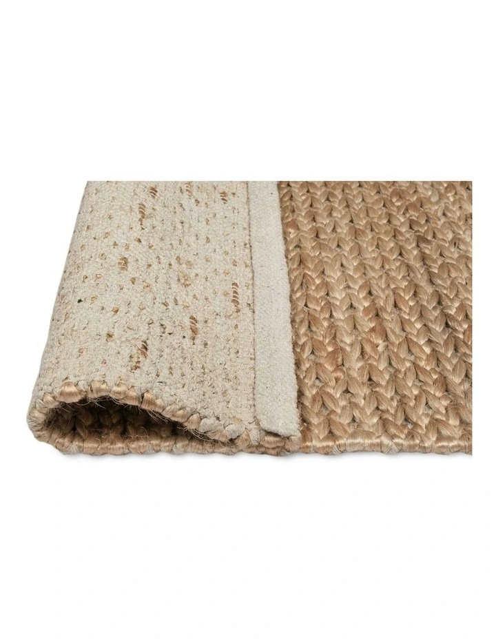Nora Braided Jute Runner Rug in Tan image 4
