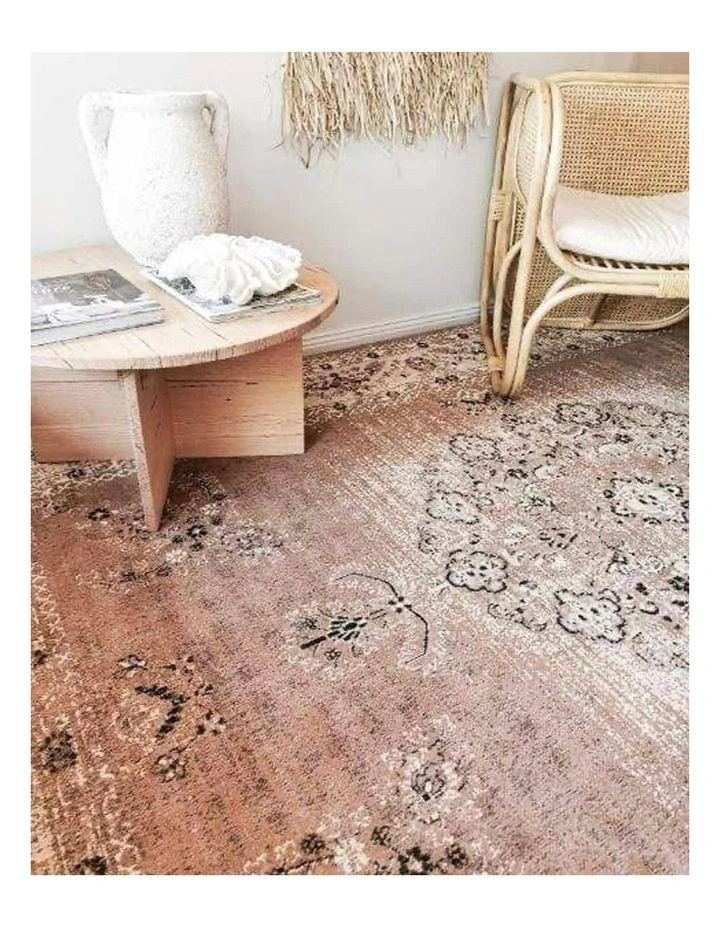 Traditional Medallion Rug in Olive/Caramel Brown image 2