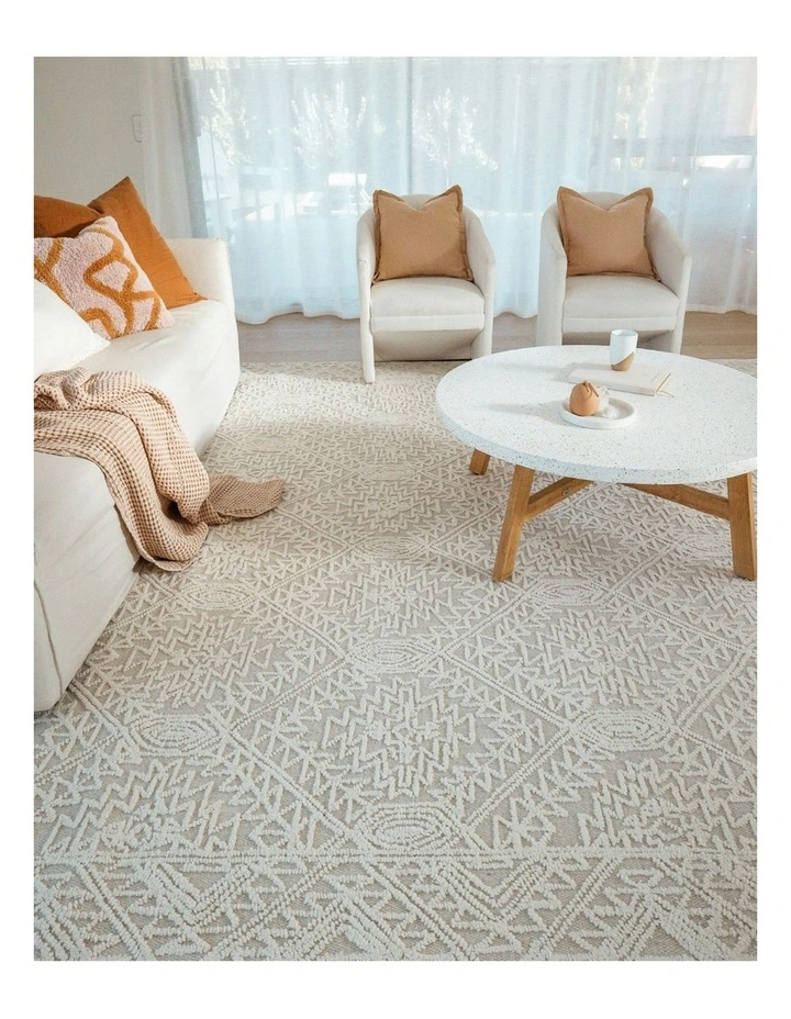 Takalo Textured Tribal Rug in Multicolor image 2