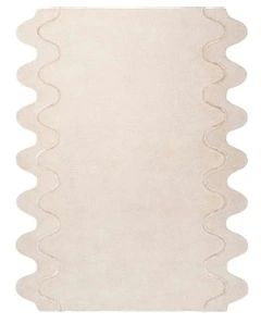 Tippy Handmade Wool Rug in Cream