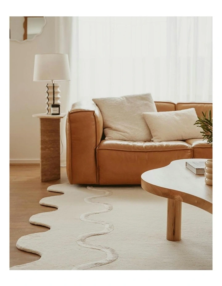 Tippy Handmade Wool Rug in Cream image 6