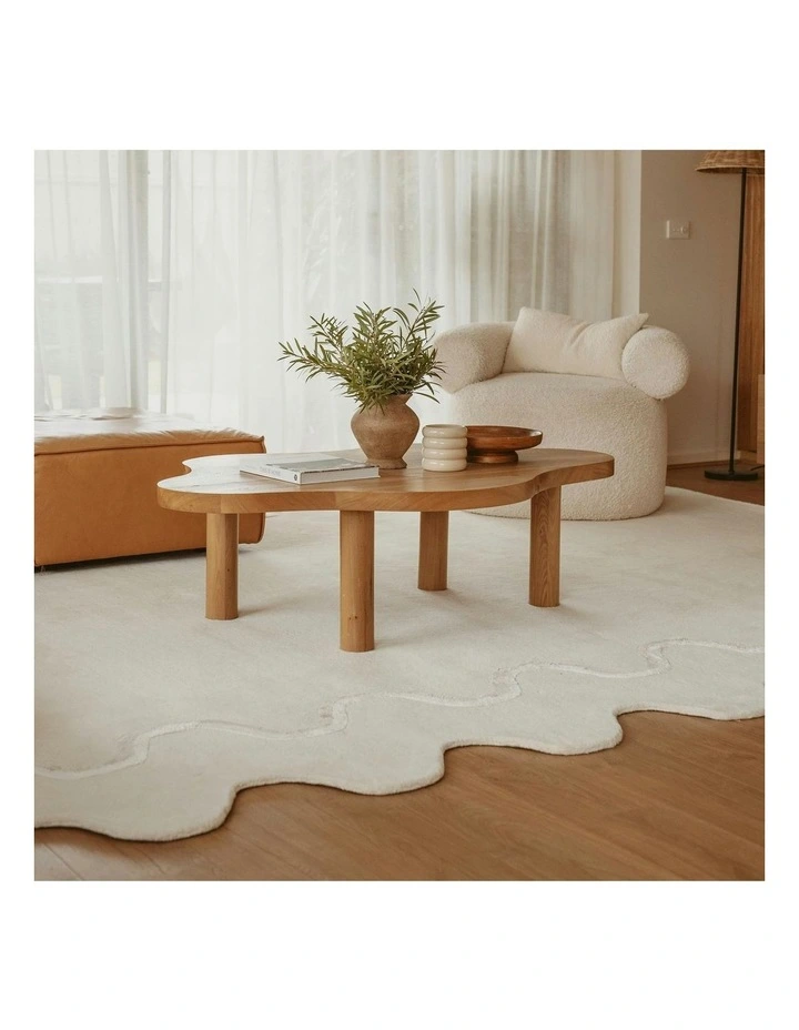 Tippy Handmade Wool Rug in Cream image 7