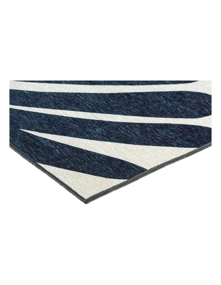 Damaris Indoor Outdoor Washable Rug in Blue/Grey/Cream image 2
