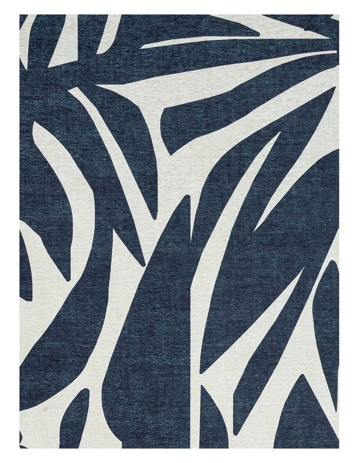 Damaris Indoor Outdoor Washable Rug in Blue/Grey/Cream image 6