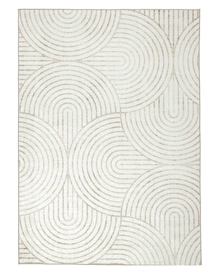 Adlin Indoor Outdoor Washable Rug in Beige /Cream image 1