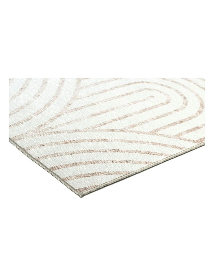 Adlin Indoor Outdoor Washable Rug in Beige /Cream image 2