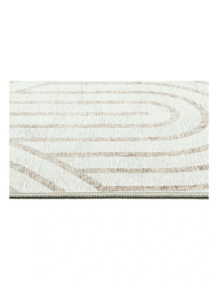 Adlin Indoor Outdoor Washable Rug in Beige /Cream image 3