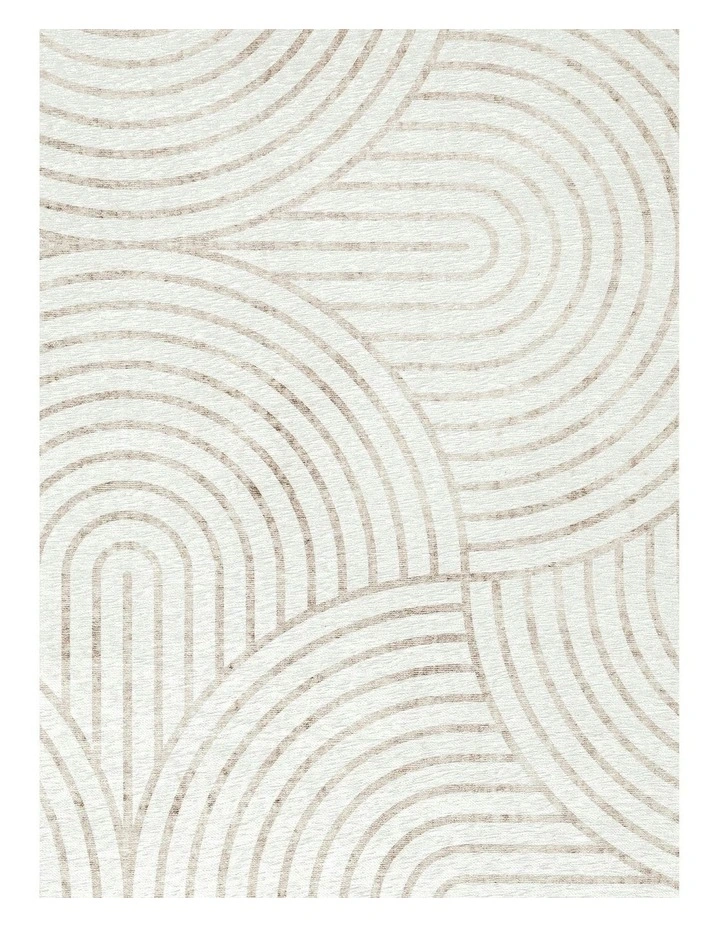 Adlin Indoor Outdoor Washable Rug in Beige /Cream image 6