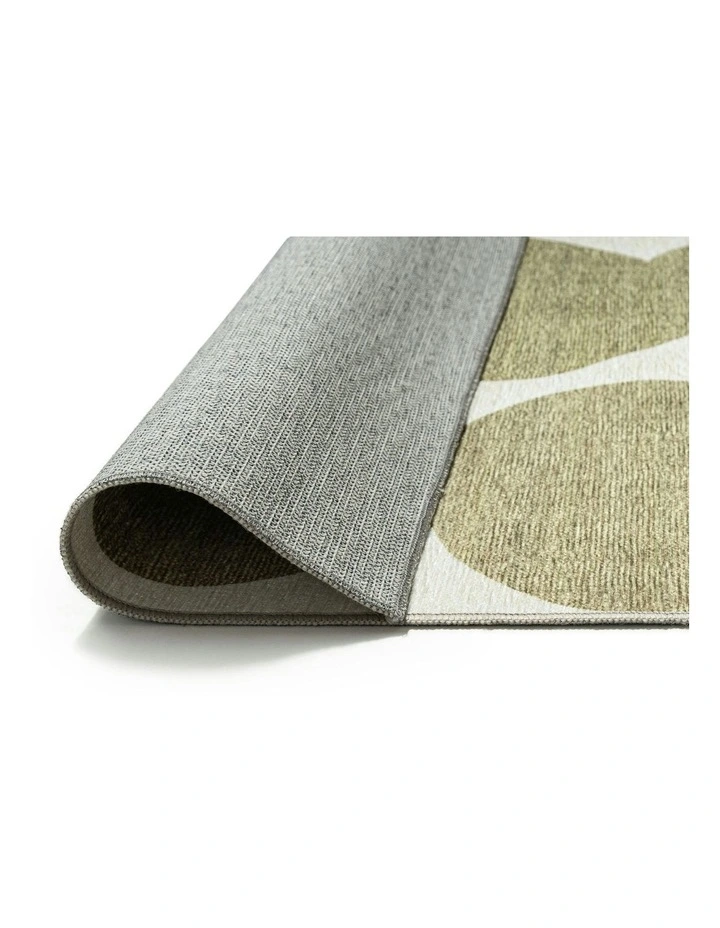 Brynne Indoor Outdoor Washable Rug in Green/Ivory image 4