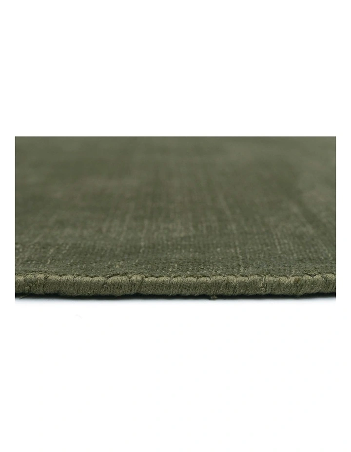 Franz Handwoven Pet Round Rug in Green image 5