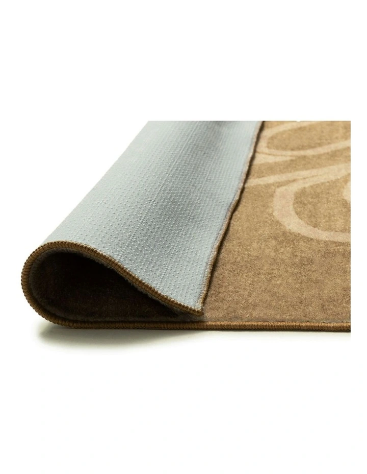 Khayana Hand Drawn Washable Rug in Brown image 4
