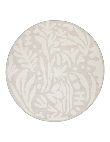 Didi Leaves Rollie Pollie Round Playmat in Grey