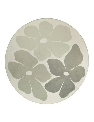 Rory Flowers Rollie Pollie Round Playmat in Grey