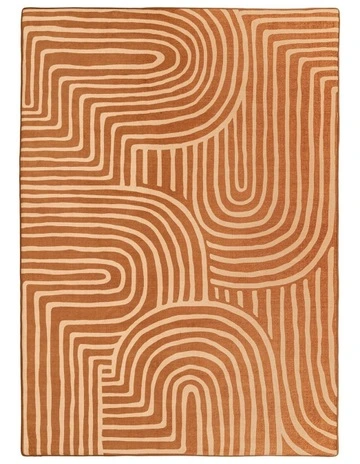 Alef Abstract Rollie Pollie Playmat in Brown