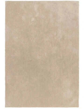 Chiara Neutral Beige Shag Rug in Beige