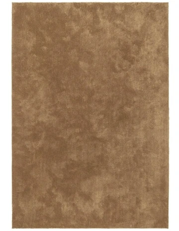 Reese Dark Brown Shag Rug in Brown