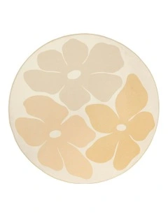 Gwen Flowers Rollie Pollie Round Playmat in Yellow