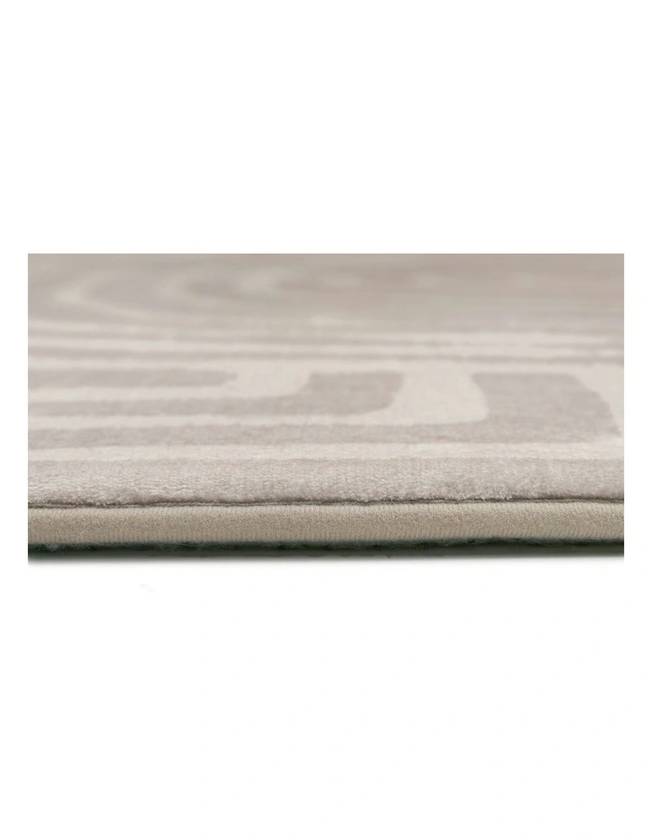 Idra Neutral Abstract Rollie Pollie Round Playmat in Beige image 5
