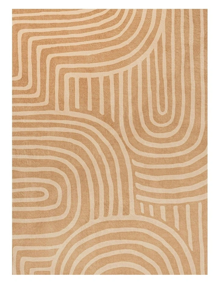Koru Abstract Rollie Pollie Round Playmat in Brown image 4