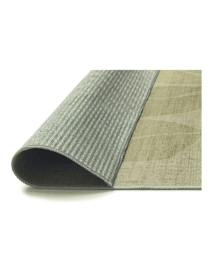 Savona Botanical Washable Rug in Green image 4
