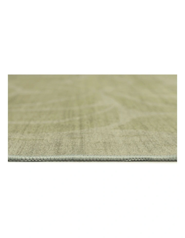 Savona Botanical Washable Rug in Green image 5