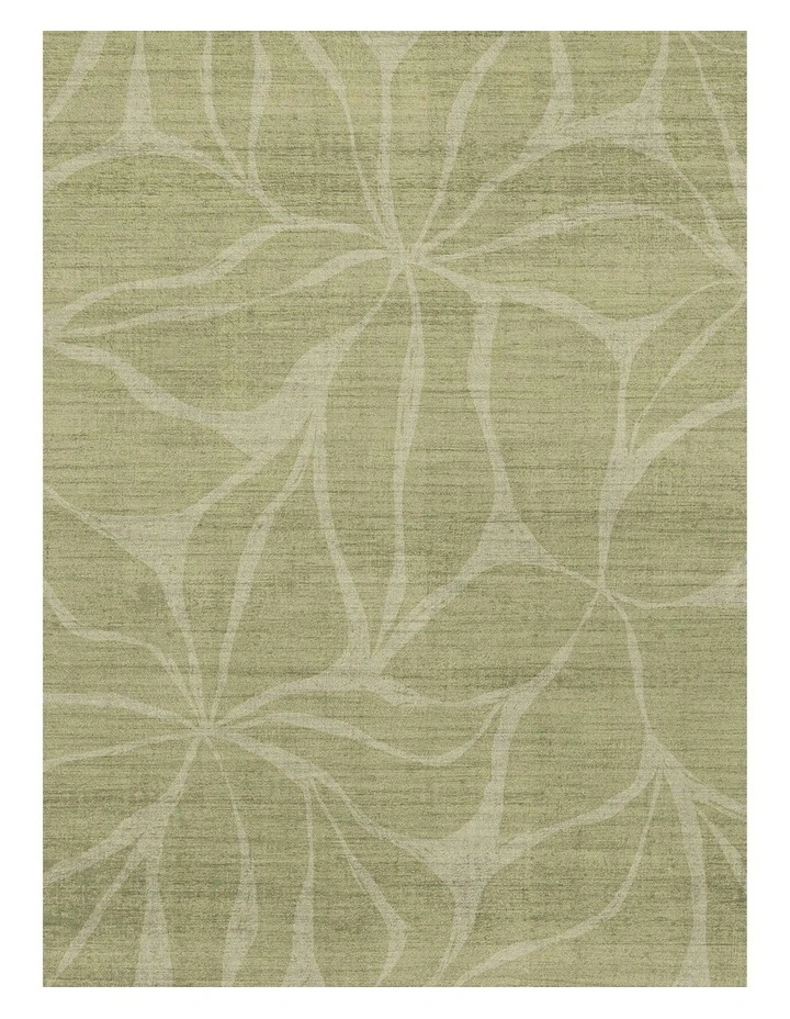 Savona Botanical Washable Rug in Green image 6