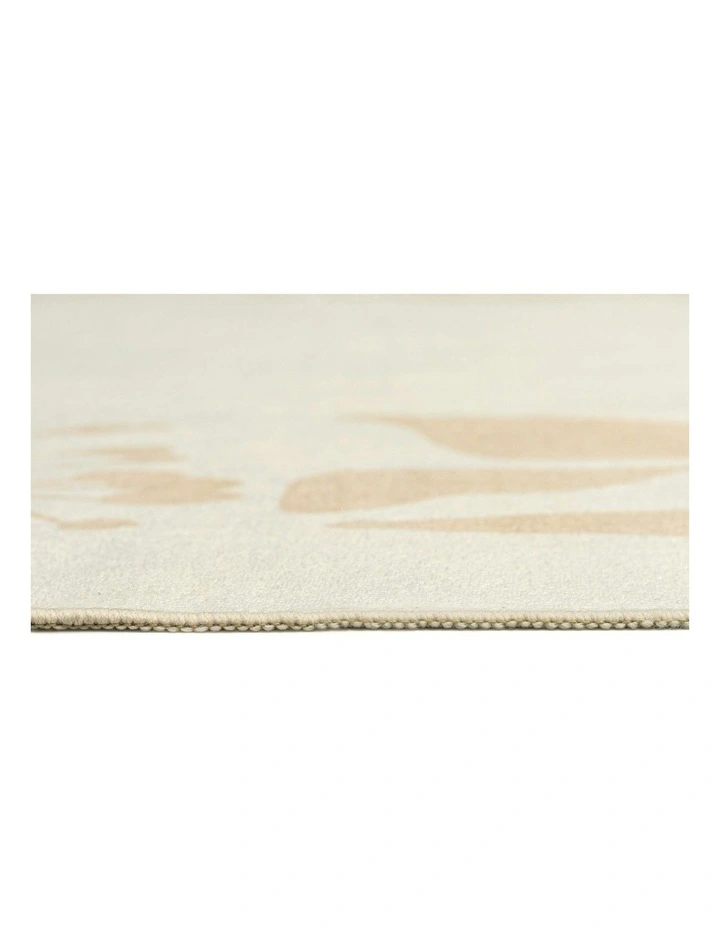 Eugenie Botanical Border Washable Rug in Neutral image 6