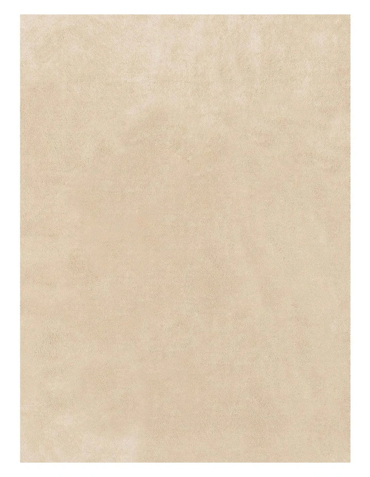 Felda Irregular Round Washable Rug in Beige image 4