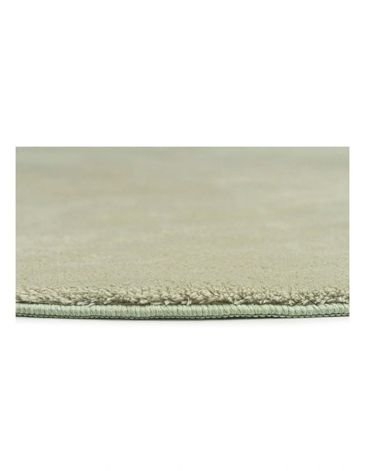 Kisa Irregular Round Washable Rug in Green image 4