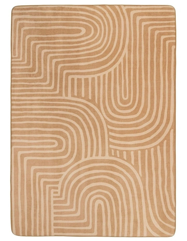 Koru Abstract Rollie Pollie Playmat in Brown image 1
