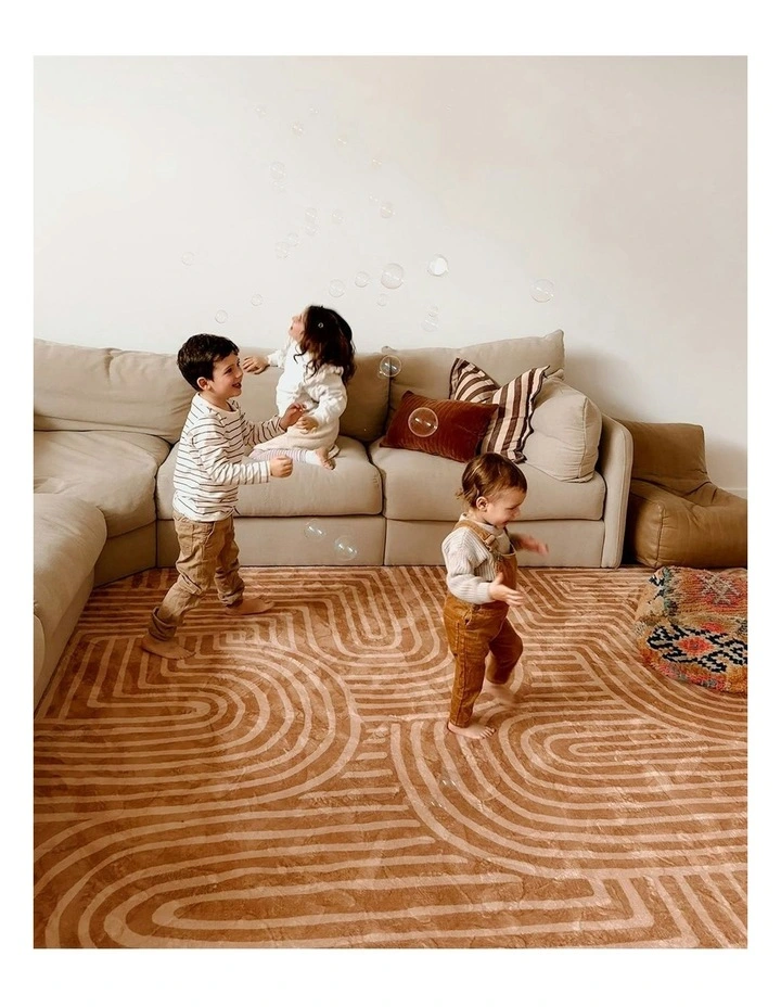 Koru Abstract Rollie Pollie Playmat in Brown image 7