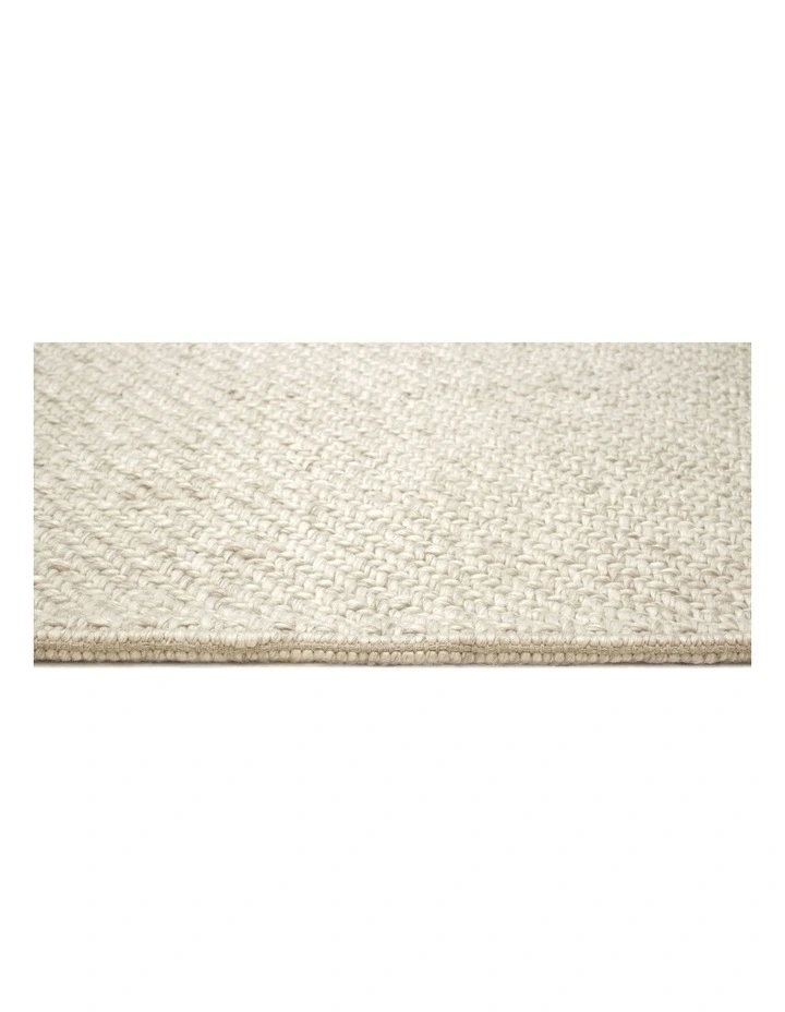 Noemie Chunky Wool Rug in Cream/Beige image 3