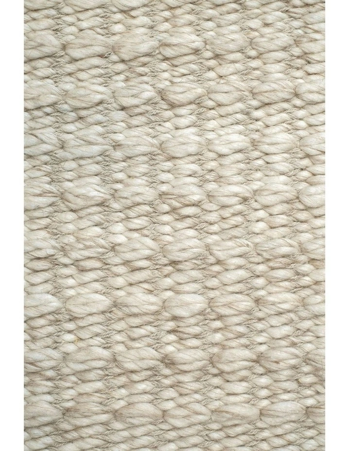 Tocarra Chunky Wool Rug in Cream image 5