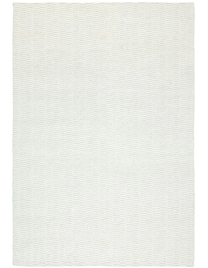 Blanca Textured Wool Rug in Ivory image 1