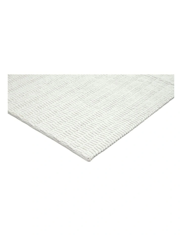 Blanca Textured Wool Rug in Ivory image 2