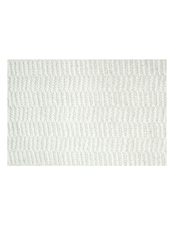 Blanca Textured Wool Rug in Ivory image 5